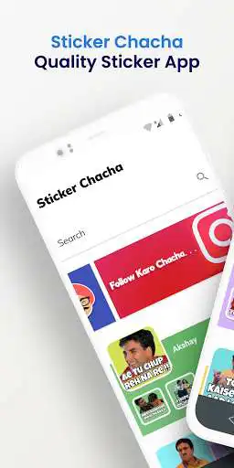 Play Hindi Stickers For Whatsapp - Sticker Chacha  and enjoy Hindi Stickers For Whatsapp - Sticker Chacha with UptoPlay