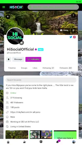 Play HiSocial+ as an online game HiSocial+ with UptoPlay