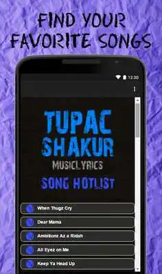 Play Hit Song Lyrics Of 2Pac Shakur!!