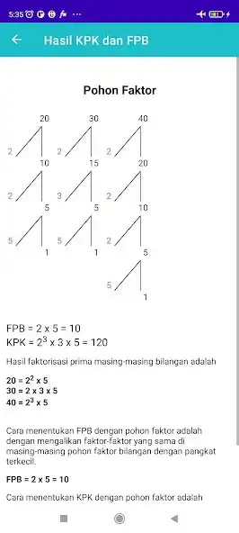 Play Hitung KPK FPB dan Caranya as an online game Hitung KPK FPB dan Caranya with UptoPlay