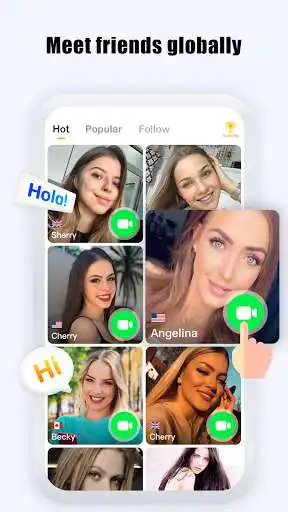 Play Hola Random Chats, Talk to strangers omegle.com  and enjoy Hola Random Chats, Talk to strangers omegle.com with UptoPlay