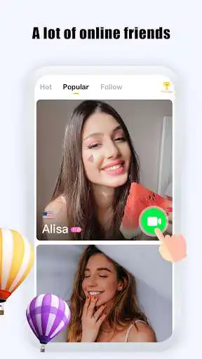 Play Hola Random Chats, Talk to strangers omegle.com as an online game Hola Random Chats, Talk to strangers omegle.com with UptoPlay