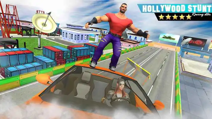 Play Hollywood City Speed Car Racing Stunts