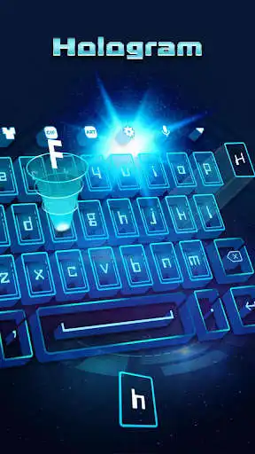 Play Hologram - Keyboard Theme as an online game Hologram - Keyboard Theme with UptoPlay