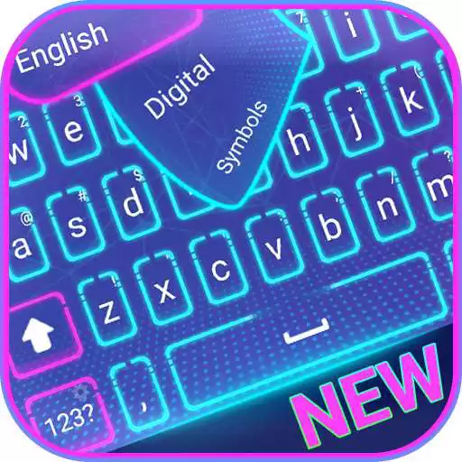 Free play online Hologram Neon Keyboard  APK