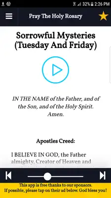 Play Holy Rosary with Audio Offline as an online game Holy Rosary with Audio Offline with UptoPlay