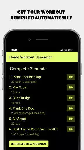 Play Home Workout Generator as an online game Home Workout Generator with UptoPlay