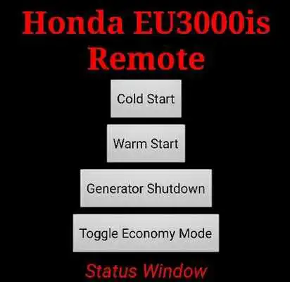 Play Honda EU3000is Remote