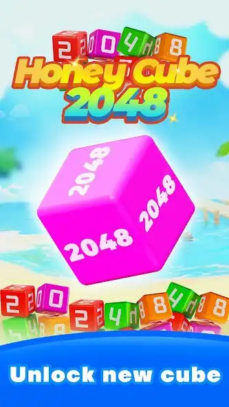 Play Honey Cube 2048 as an online game Honey Cube 2048 with UptoPlay