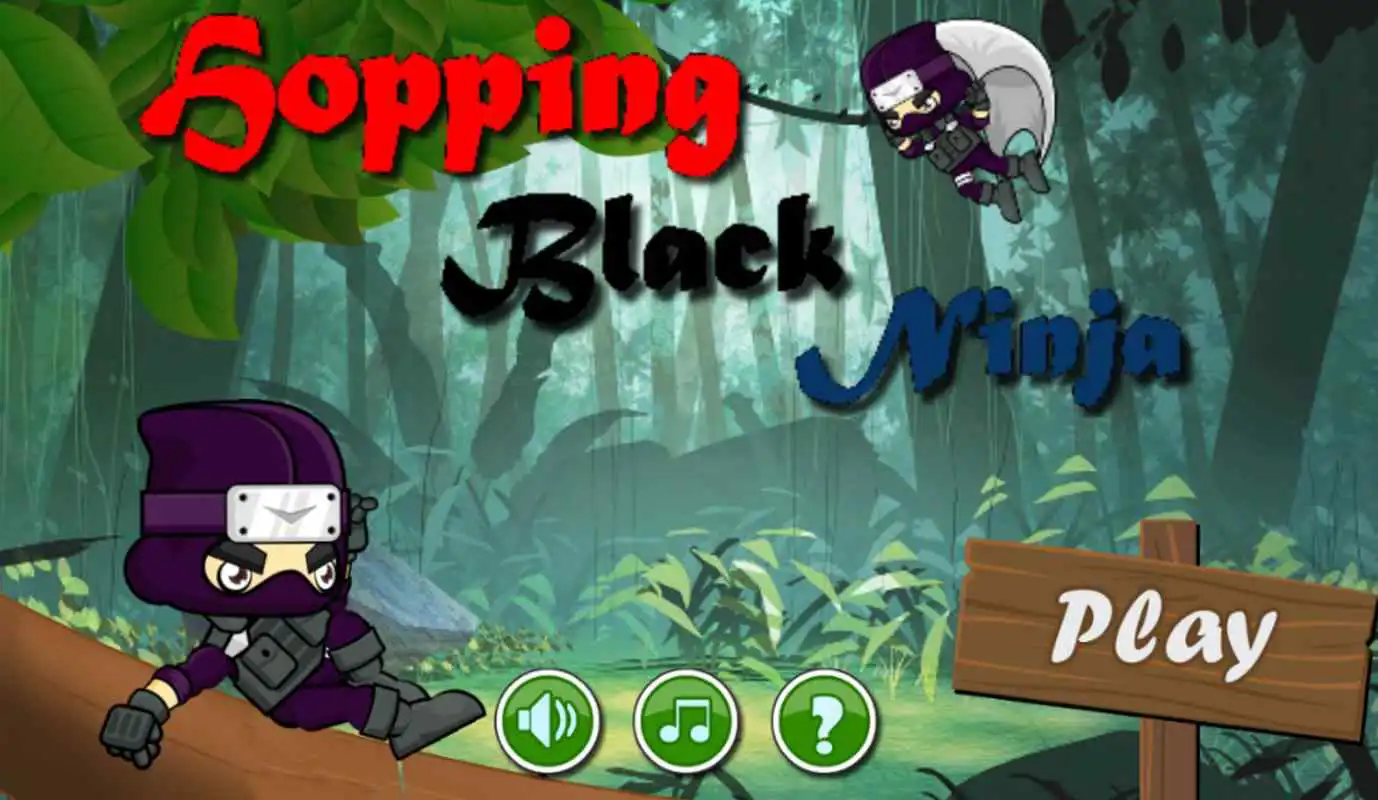 Play Hopping Black Ninja