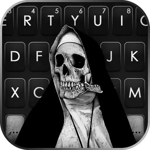 Play Horror Skull Nun Keyboard Background APK