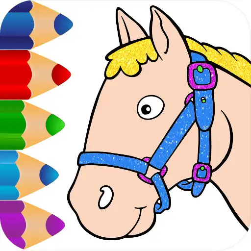 Play Horse coloring game glitter APK