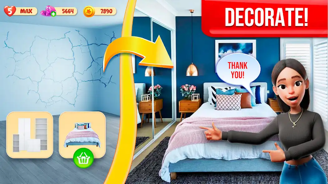 Play House Design - Dream Makeover as an online game House Design - Dream Makeover with UptoPlay