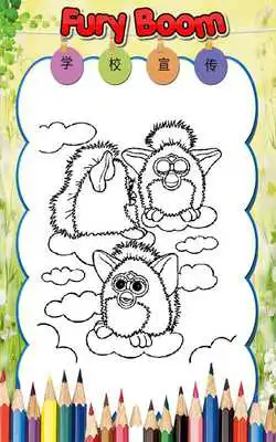 Play How to color The Furby Bubble Boom