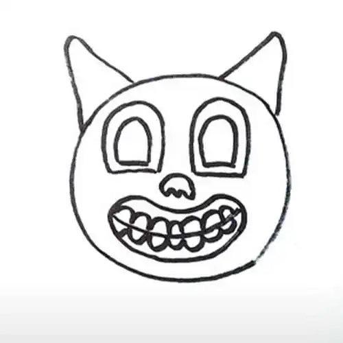 Play How to draw a cartoon cat instruction as an online game How to draw a cartoon cat instruction with UptoPlay