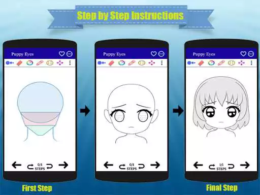 Play How to Draw Chibi Anime Face as an online game How to Draw Chibi Anime Face with UptoPlay