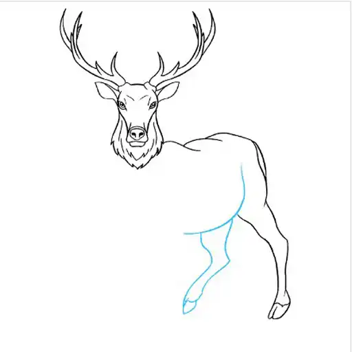 Play How To Draw Deer as an online game How To Draw Deer with UptoPlay