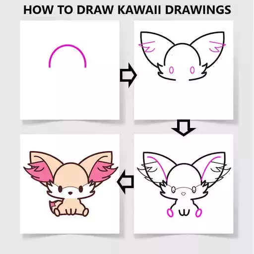 Play How To Draw Kawaii Drawings  and enjoy How To Draw Kawaii Drawings with UptoPlay