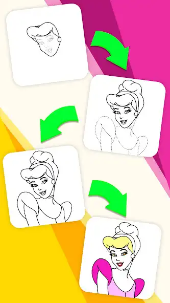 Play How To Draw Princess - Princess Coloring as an online game How To Draw Princess - Princess Coloring with UptoPlay