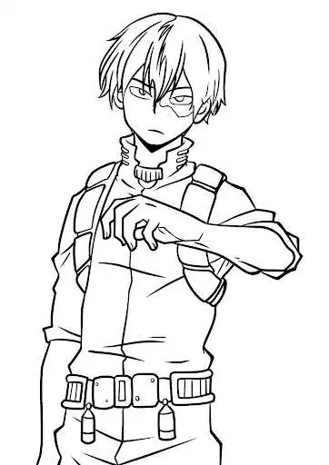 How To Draw Shoto Todoroki Online Game With Uptoplay