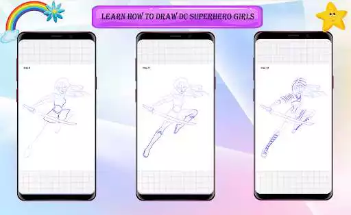 Play How to Draw SuperHero Girls as an online game How to Draw SuperHero Girls with UptoPlay