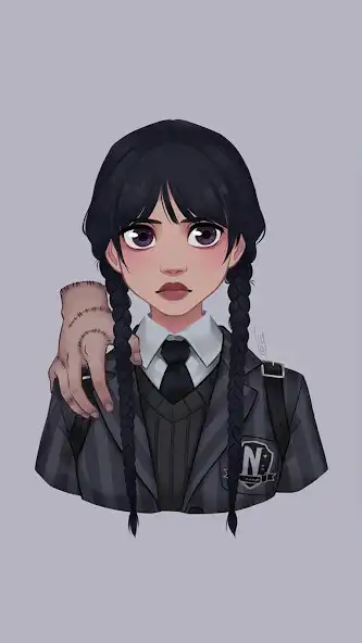 Play How to draw Wednesday Addams  and enjoy How to draw Wednesday Addams with UptoPlay