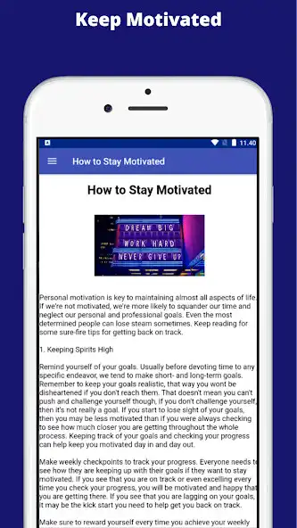 Play How to Stay Motivated as an online game How to Stay Motivated with UptoPlay