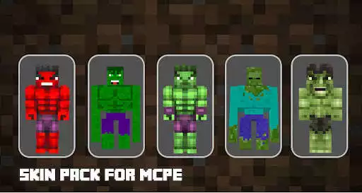 Play Hulk Skins for Minecraft  and enjoy Hulk Skins for Minecraft with UptoPlay