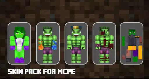 Play Hulk Skins for Minecraft as an online game Hulk Skins for Minecraft with UptoPlay