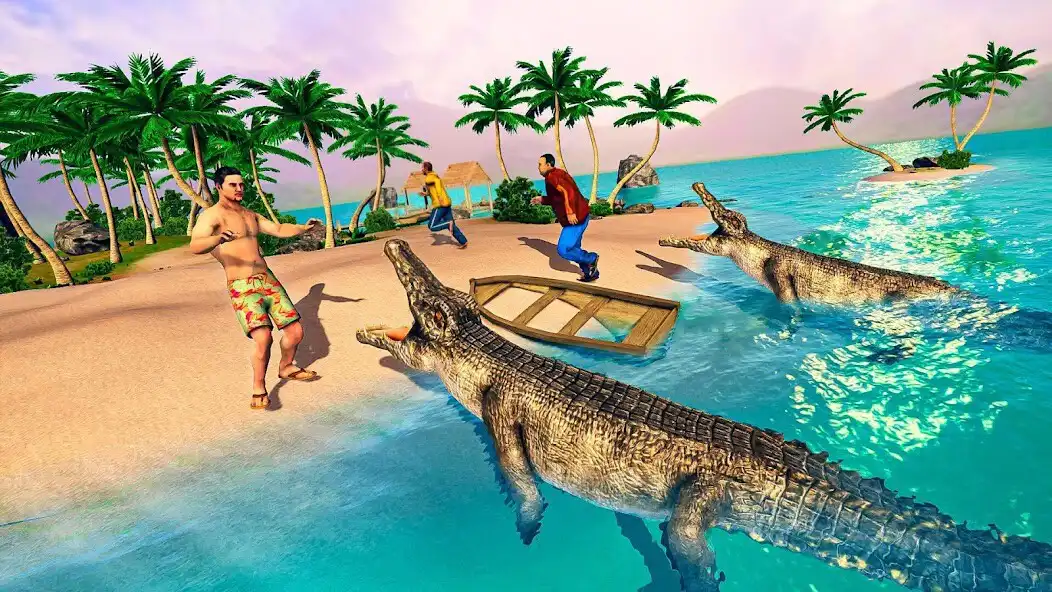 Play Hungry Crocodile Animal Attack as an online game Hungry Crocodile Animal Attack with UptoPlay