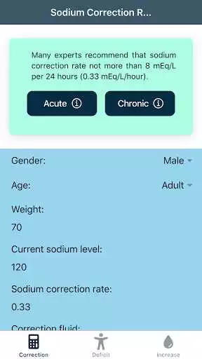 Play Hyponatremia Calculator: Sodium Correction Rate  and enjoy Hyponatremia Calculator: Sodium Correction Rate with UptoPlay