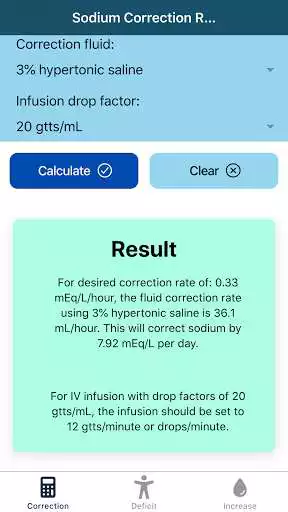 Play Hyponatremia Calculator: Sodium Correction Rate as an online game Hyponatremia Calculator: Sodium Correction Rate with UptoPlay