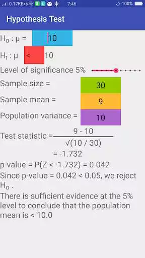 Play Hypothesis Test (Z Test)  and enjoy Hypothesis Test (Z Test) with UptoPlay