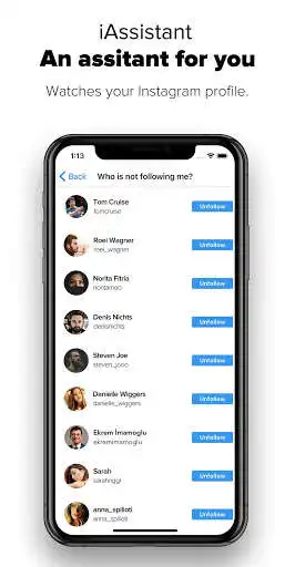 Play APK iAssistant Followers Analysis for Instagram  and enjoy iAssistant Followers Analysis for Instagram with UptoPlay com.iassistant.analysis