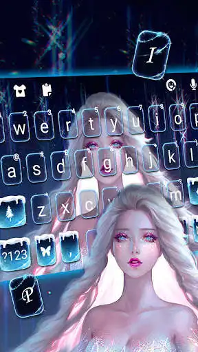 Play Ice Princess Keyboard Background as an online game Ice Princess Keyboard Background with UptoPlay