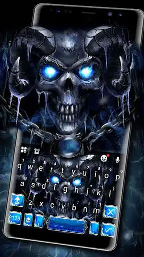 Play Ice Reaper Skull Keyboard Theme  and enjoy Ice Reaper Skull Keyboard Theme with UptoPlay