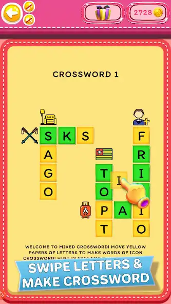 Play Icon Crossword as an online game Icon Crossword with UptoPlay