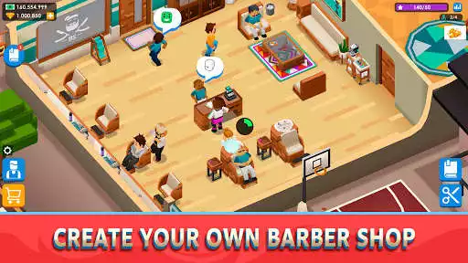 Play Idle Barber Shop Tycoon - Game  and enjoy Idle Barber Shop Tycoon - Game with UptoPlay