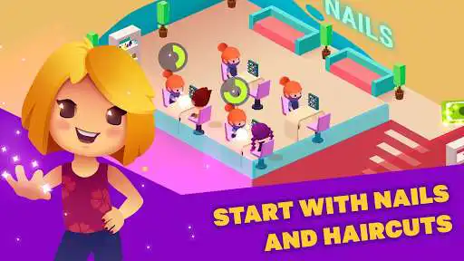 Play Idle Beauty Salon: Hair and nails parlor simulator  and enjoy Idle Beauty Salon: Hair and nails parlor simulator with UptoPlay