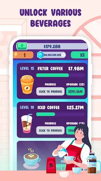 Play Idle Beverage Tycoon  and enjoy Idle Beverage Tycoon with UptoPlay