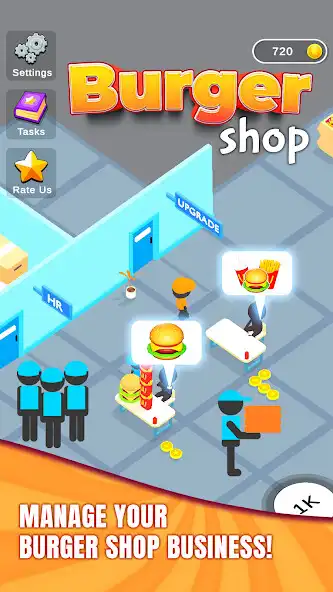 Play Idle Burger Shop Tycoon - Game  and enjoy Idle Burger Shop Tycoon - Game with UptoPlay