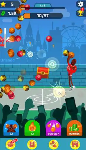 Play Idle Dunk Masters as an online game Idle Dunk Masters with UptoPlay