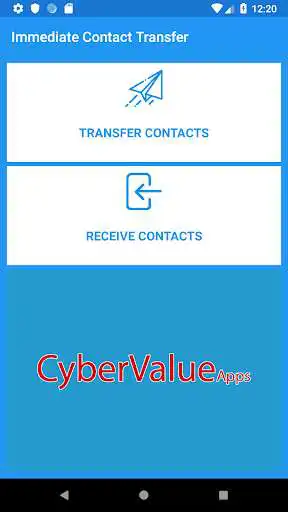 Play APK Immediate Contact Transfer  and enjoy Immediate Contact Transfer with UptoPlay com.CyberValue.TransferContacts