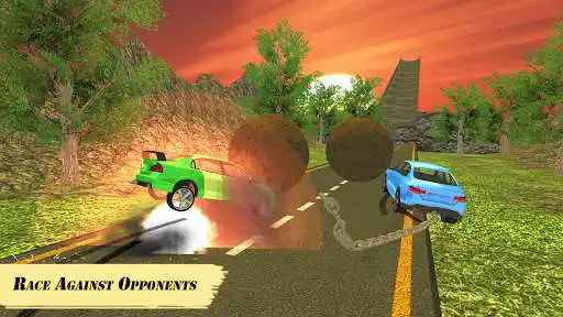 Play Impossible Chained Car Crash Vs Rolling Ball  and enjoy Impossible Chained Car Crash Vs Rolling Ball with UptoPlay