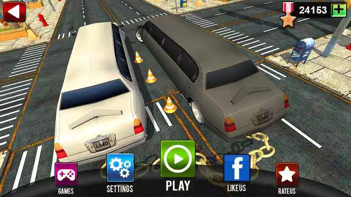 Play Impossible Limo Chained Cars City Driving Rivals