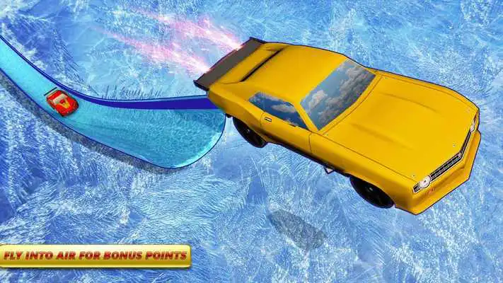 Play Impossible Stunts Car Mega Ramp Ice Racing