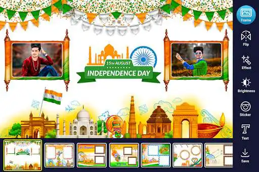 Play Independence Day Dual Photo Frame  and enjoy Independence Day Dual Photo Frame with UptoPlay