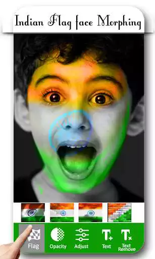 Play India Flag Face Morphing as an online game India Flag Face Morphing with UptoPlay