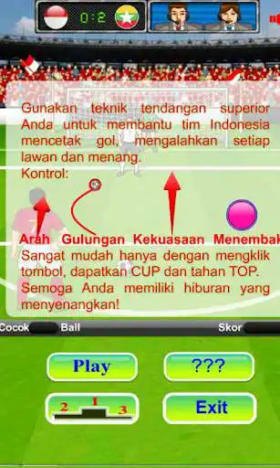 Play Indonesia soccer team champion - Football FreeKich as an online game Indonesia soccer team champion - Football FreeKich with UptoPlay