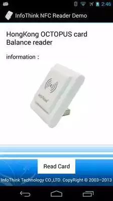 Play InfoThink NFC Reader Demo